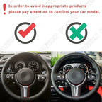 Carbon Fiber Look Steering Wheel Trim for BMW M-Sport F10 F06 F12 F13 F32 F33 (2011-2019)