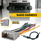 Wire Harness & Antenna Adapter Kit for Chrysler Dodge Jeep 