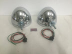 Headlight Buckets Assembly Wired Chrome for Hot Rods (72017112700 1960–1965)