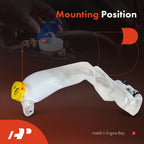 Windshield Washer Reservoir with Cap, Pump & Sensor for Jeep Cherokee