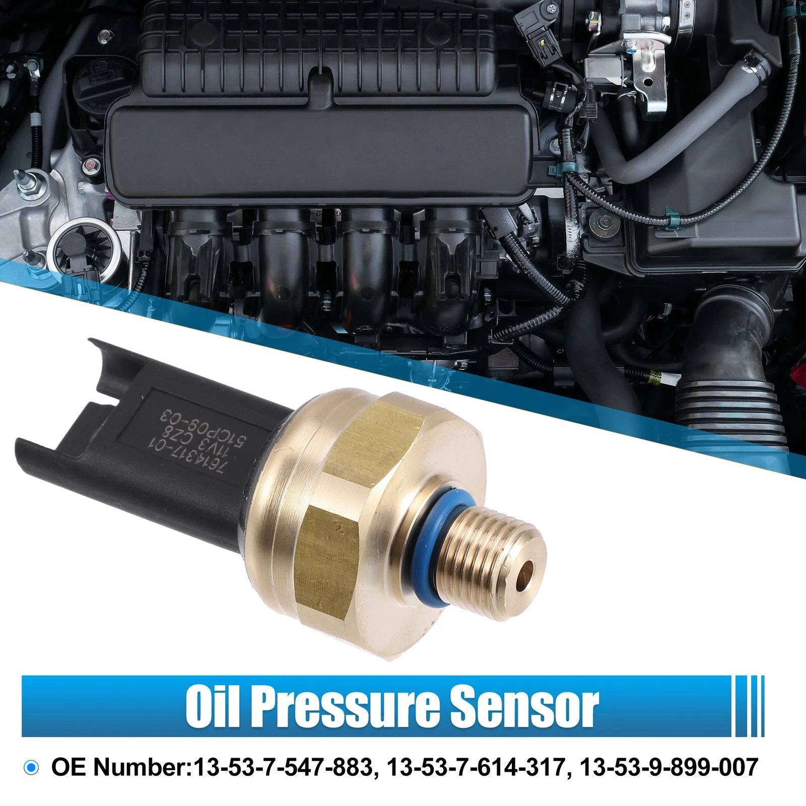 Low Fuel Pressure Sensor Switch 13-53-7-614-317 for BMW 750i 650i (2006–2015)