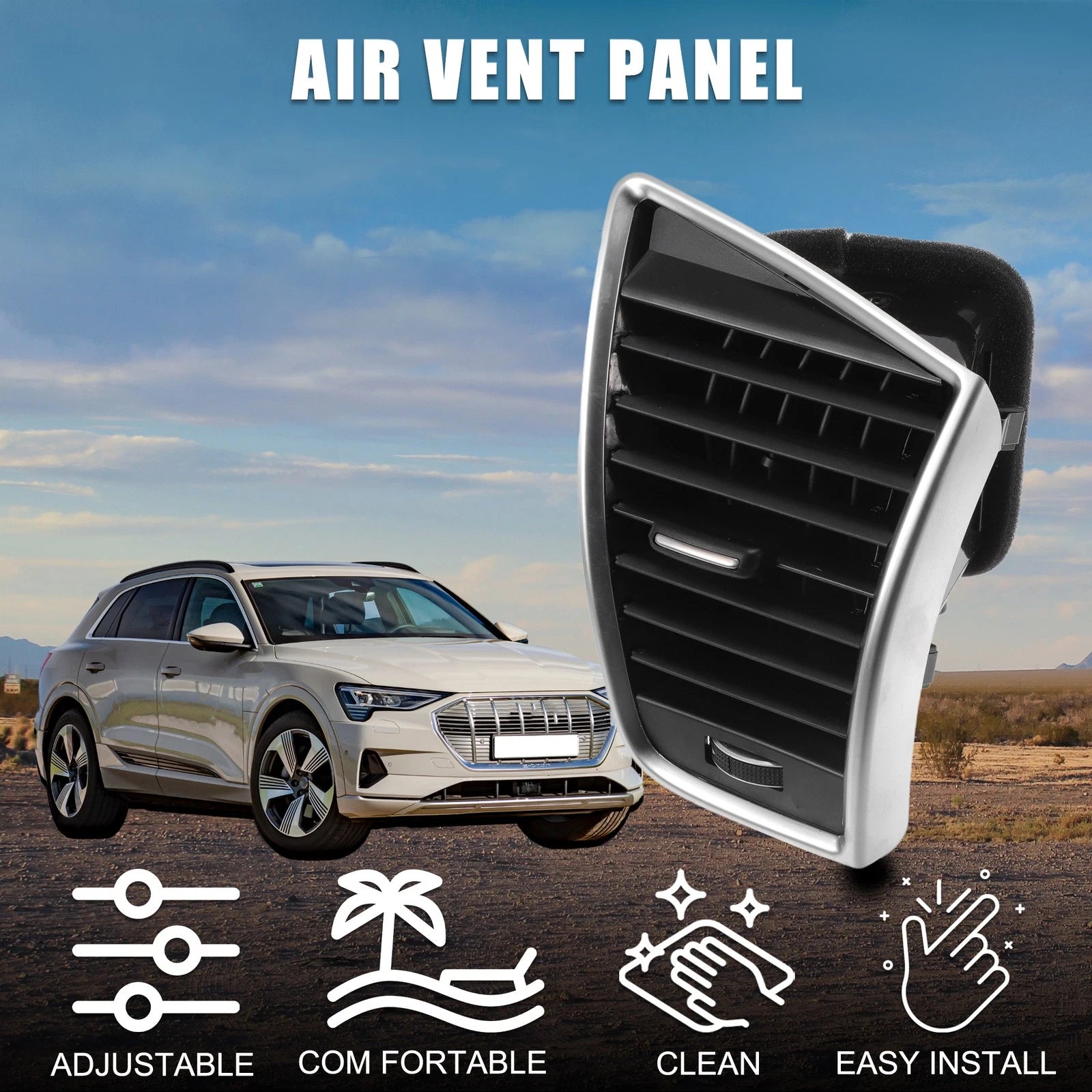 Center Dash A/C Outlet Air Vent Panel for Audi Q5 2013–2017