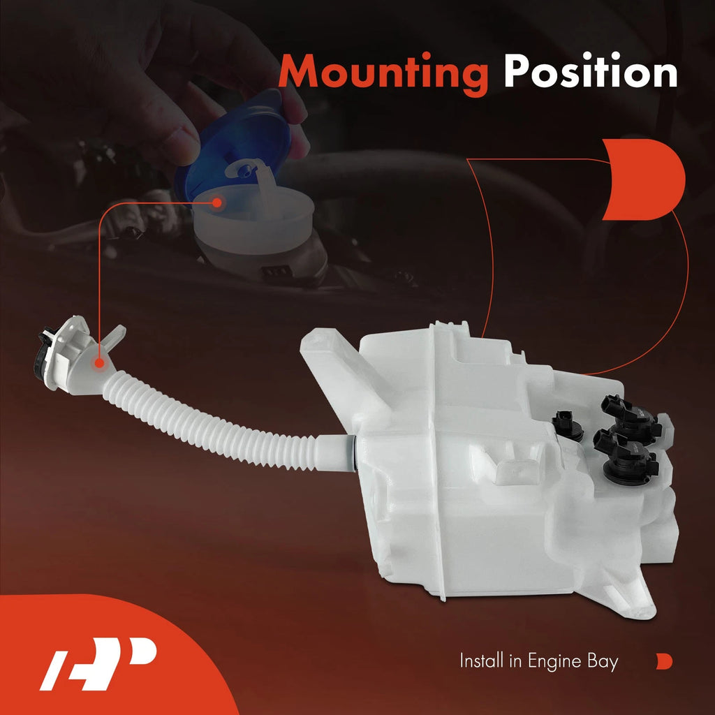 Windshield Washer Reservoir with Pump and Cap for Toyota RAV4 (2006–2008)