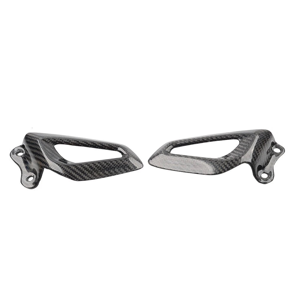 Carbon Fiber Rearset Footrest Plate Heel Guard for BMW S1000RR (2019–2024), M1000RR (2021+)