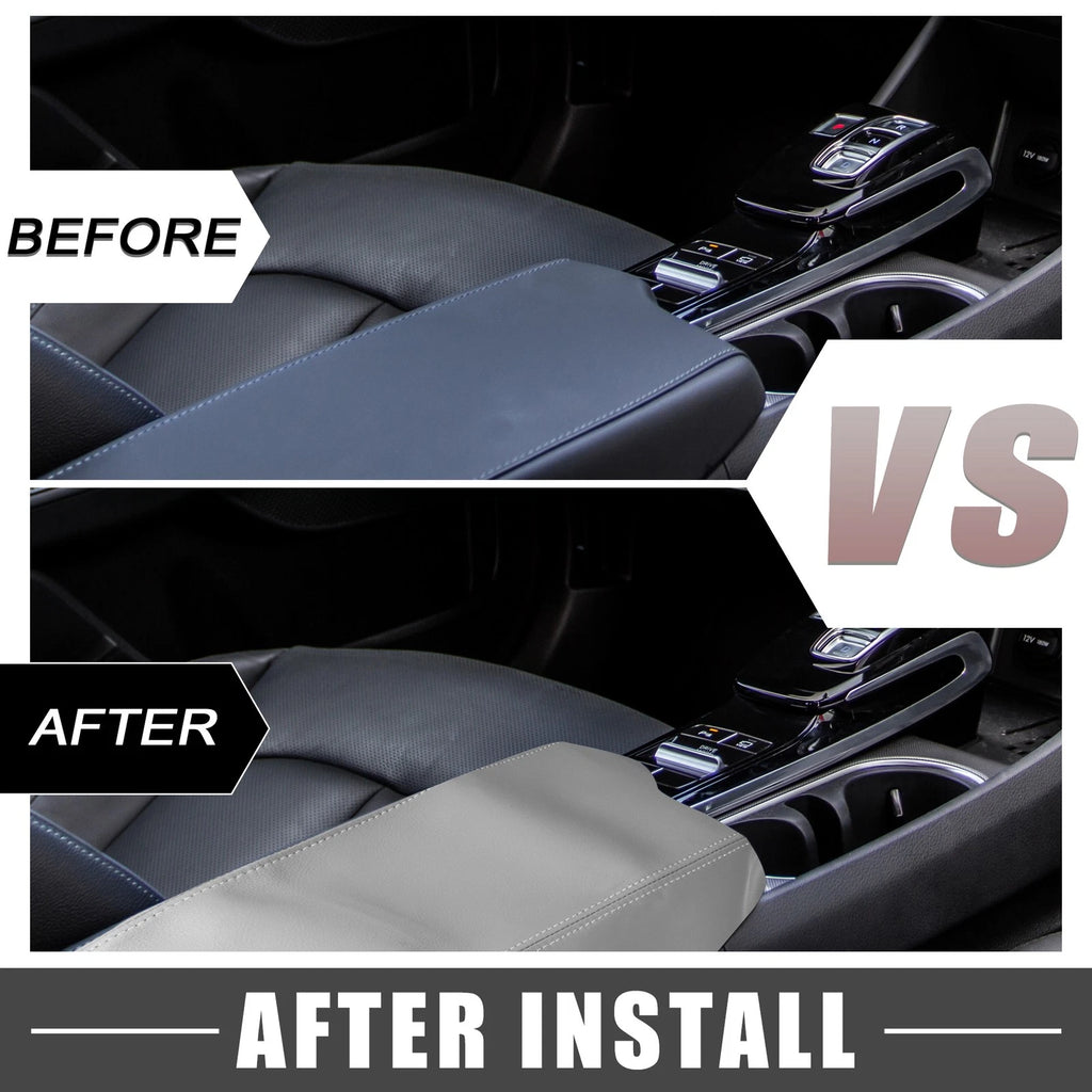 Center Console Armrest Cover Trim for Hyundai Sonata (2015–2019) Gray