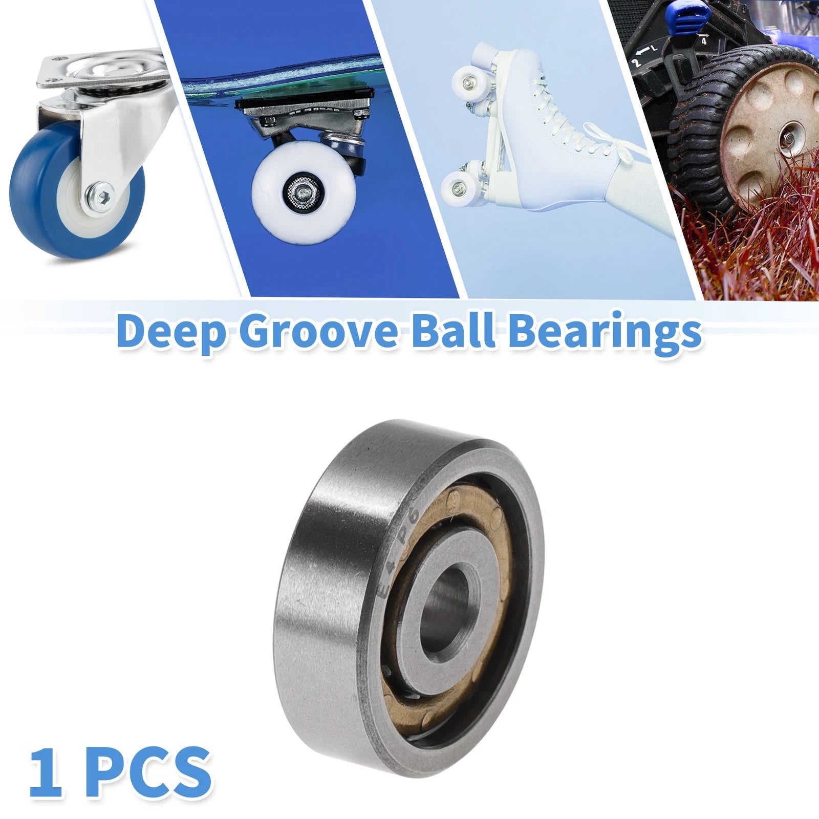 E4 Deep Groove Ball Bearings for Scooter Skateboard Wheel (4x16x5mm)
