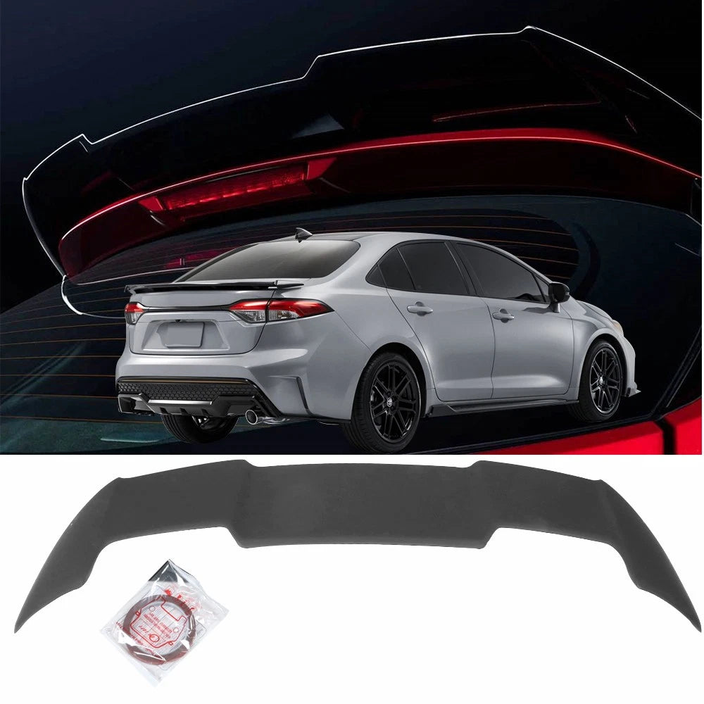 Rear Roof Spoiler Wing for Toyota Corolla Hatchback (2019–2021) Matte Black
