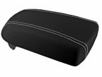 Leather Console Lid Armrest Cover for Kia Sportage (2011–2016) White Stitch