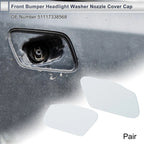 Washer Nozzle Cover Cap Set of 2 No. 51117338568 for BMW X3 (Unpainted)