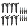Set of 8 Ignition Coils & Iridium Spark Plugs for Hyundai Kia (4.6L)