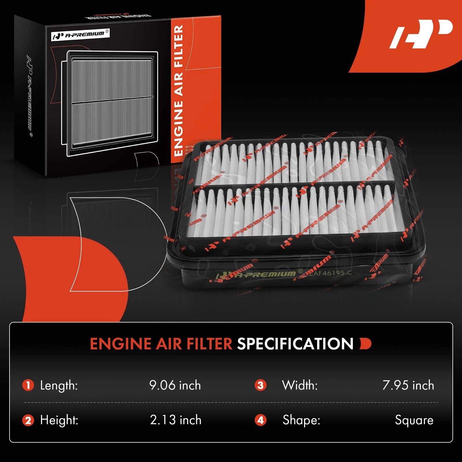 2X Engine Air Filter for Suzuki Grand Vitara (1999-2005) Chevy Tracker (1999-2004)