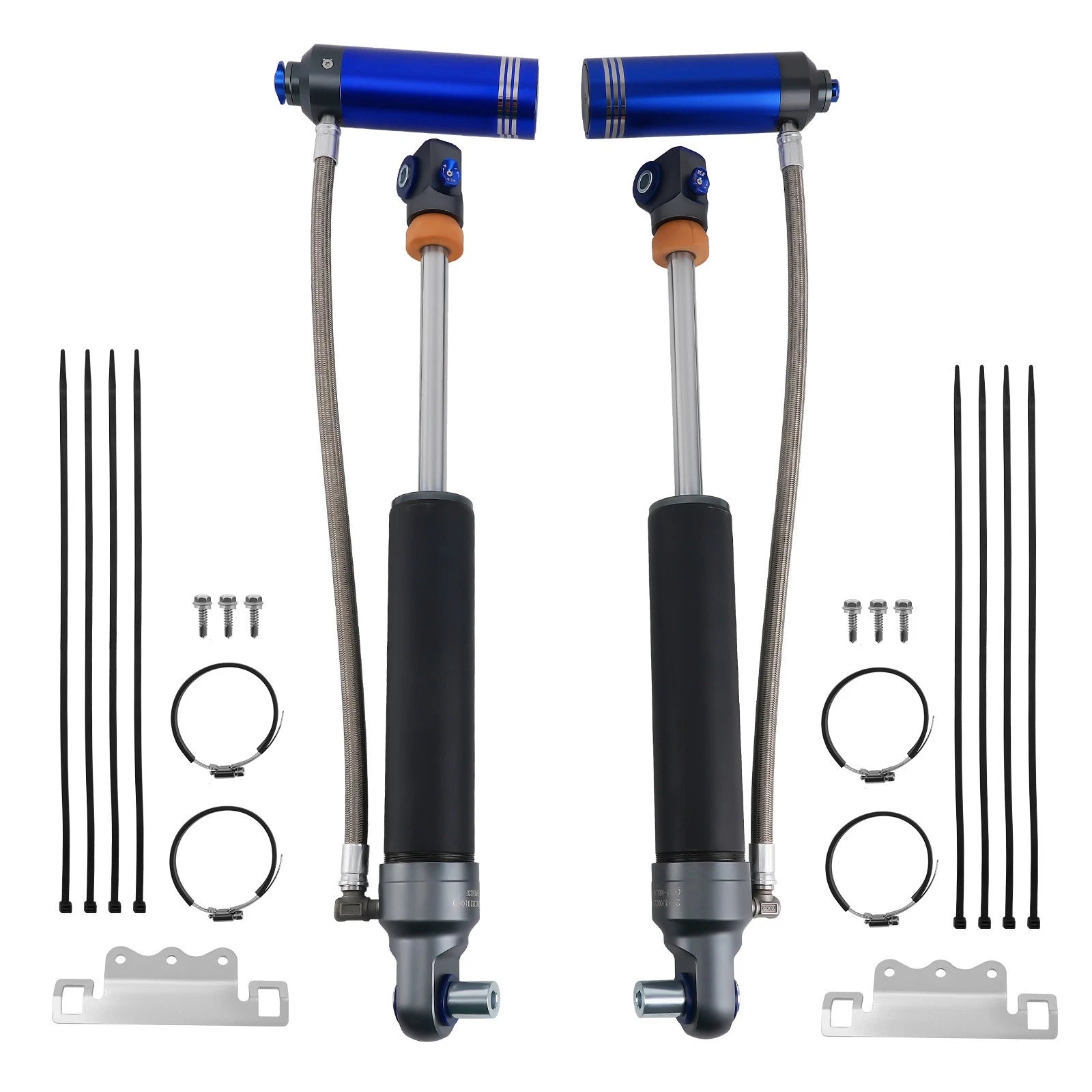 2" Lift Front Shocks for Jeep Wrangler JL (2018–2023) - Remote Reservoir