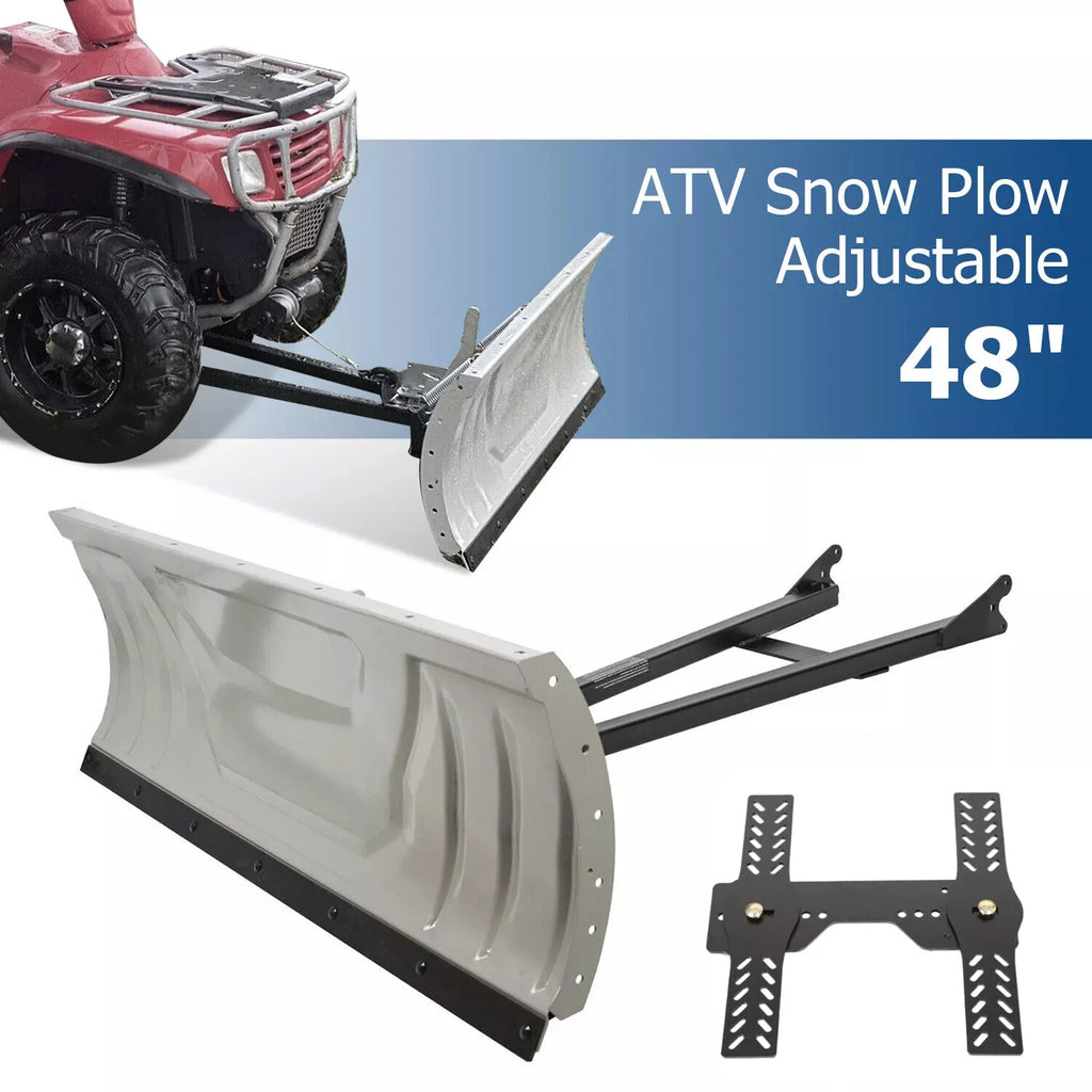 Snow Plow Blade Universal Kit 48" for Honda Kawasaki Polaris ATV (Universal)