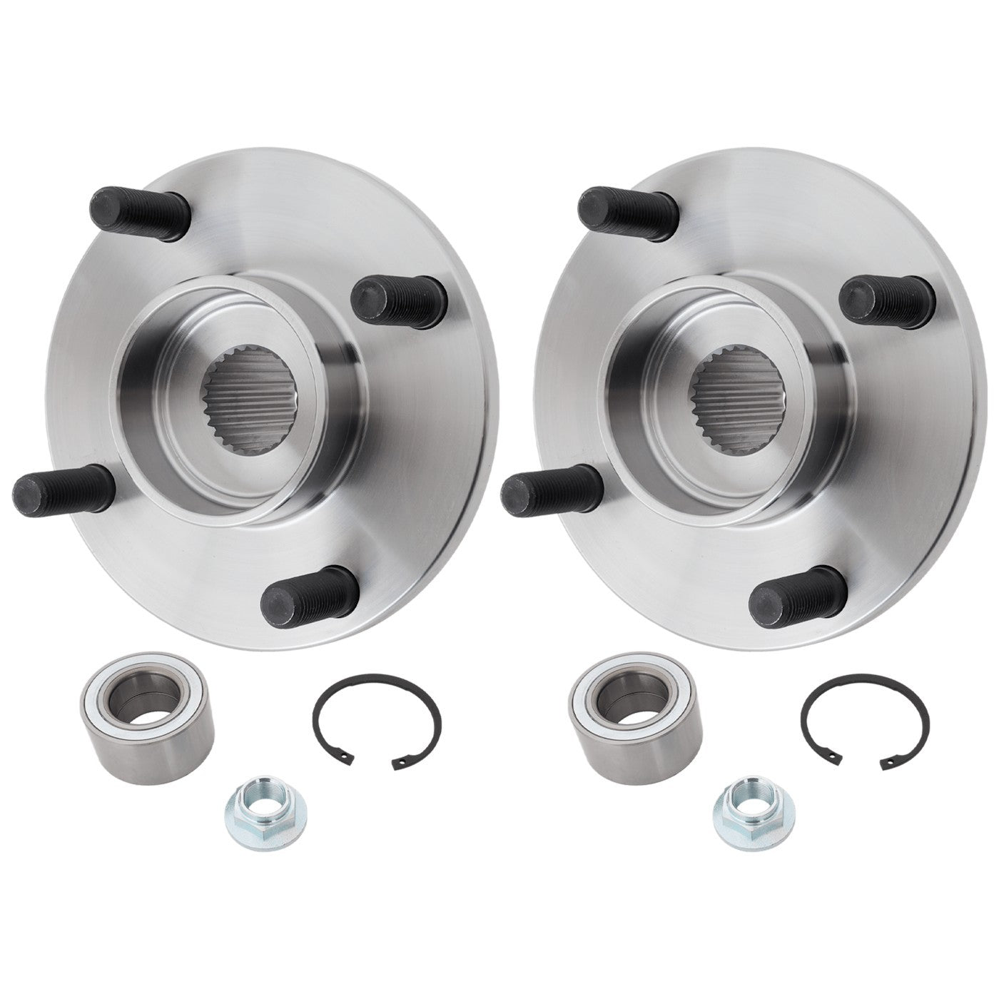 2X Front Wheel Hubs for Ford Focus