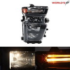 Headlight for Chevy Silverado 2500HD (2020–2023) Halogen Black Clear Lens Right