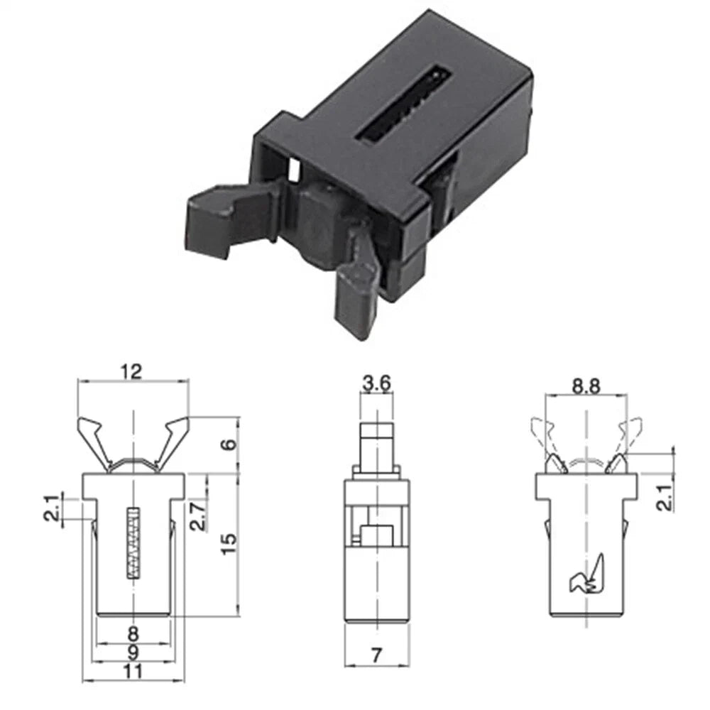 10Pcs Latch for Sunglasses Holder Overhead Console Trash Can Lid for Car