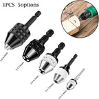 Keyless Chuck Adapter for Hex Shank Drills