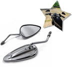 Chrome Classic Small Hollow Handle Mirror for H-D Sportster (1991–2023)