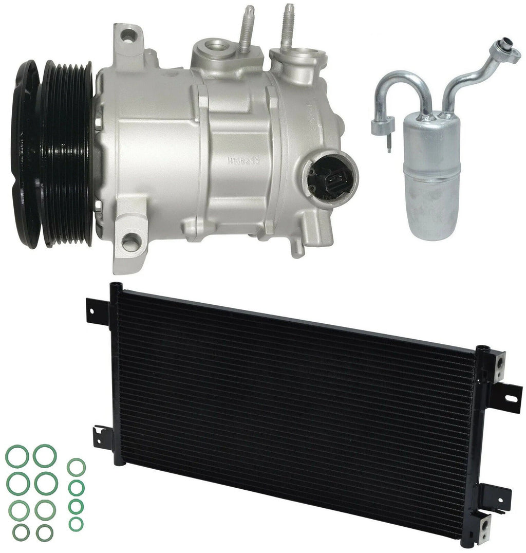 AC Compressor Kit with Condenser Replacement for Chrysler 200 2.4L (2011–2014)