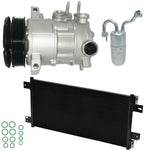 AC Compressor Kit with Condenser Replacement for Chrysler 200 2.4L (2011–2014)