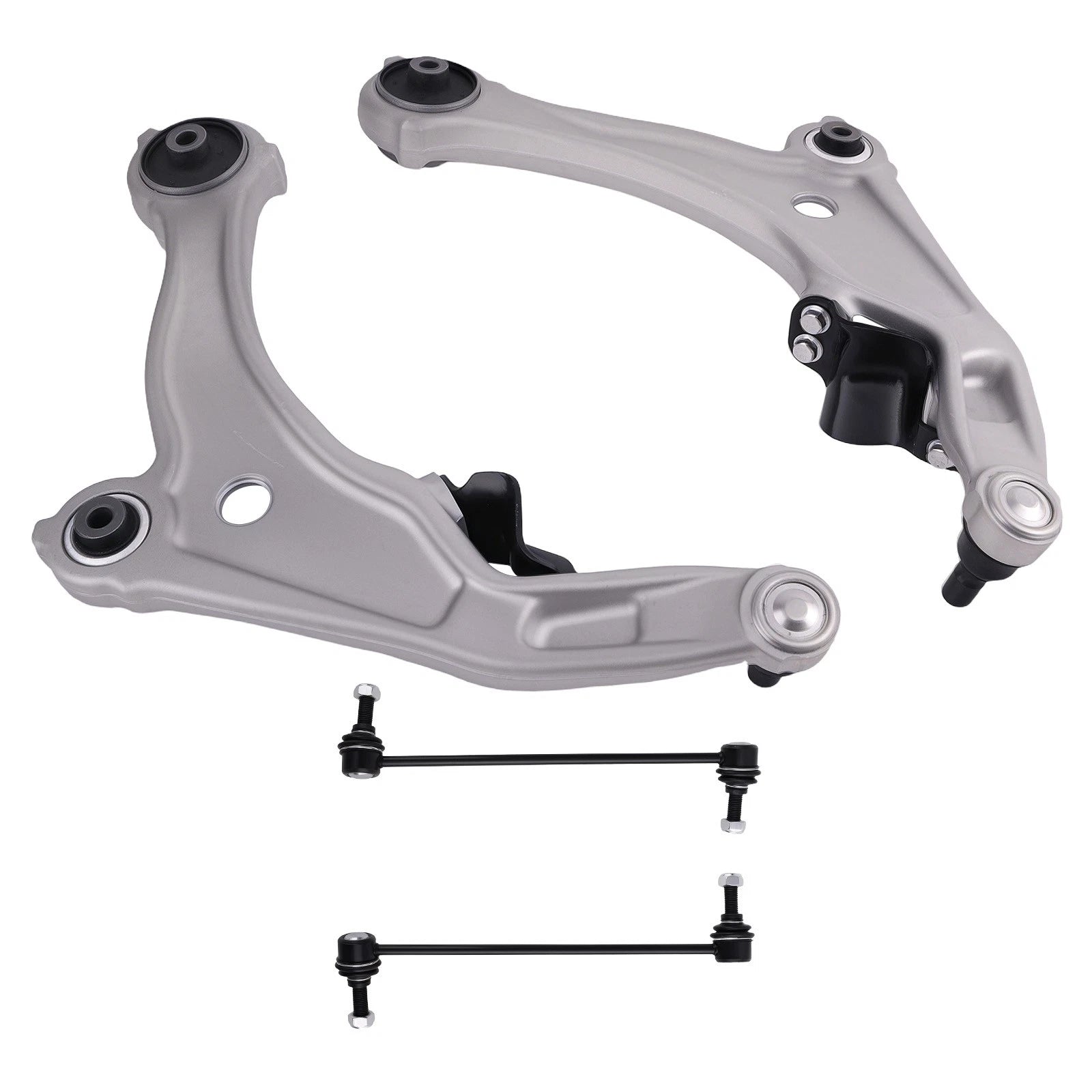 Set of 4 Front Lower Control Arms w/Sway Bar End Links for Nissan Maxima (2009–2014)