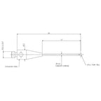 CMM Probe Stylus A50030577 for (0-7mm Ball, 20mm Length)
