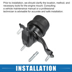 Engine Motor Mount Right & Transmission Mount for Toyota Highlander (2008–2011)