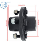 Set of 2 Trailer Hub Kits for 2000lbs Axle (4 on 4")