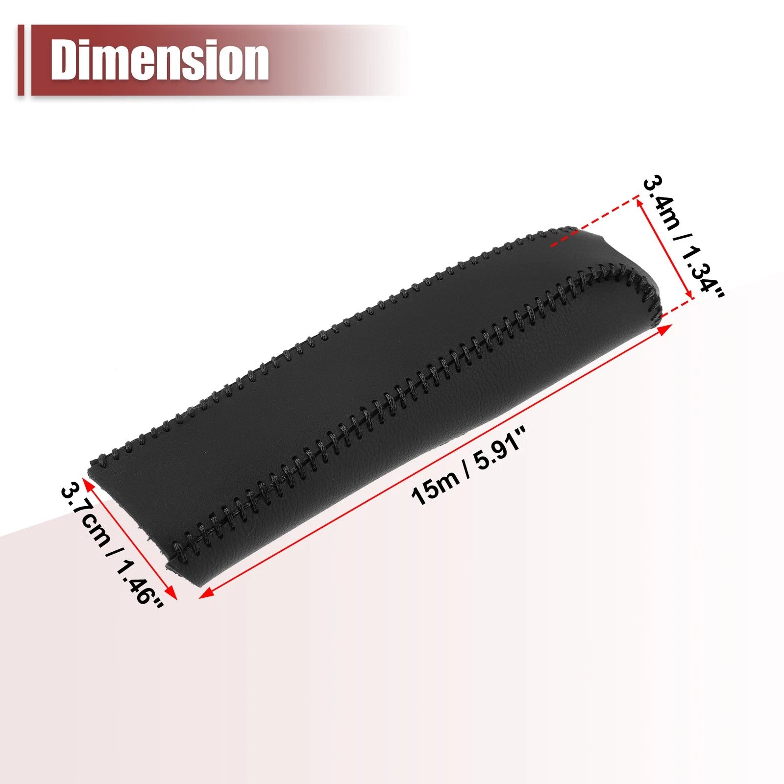 Faux Leather Handbrake Cover Trim for Honda Civic (2006–2011) Black