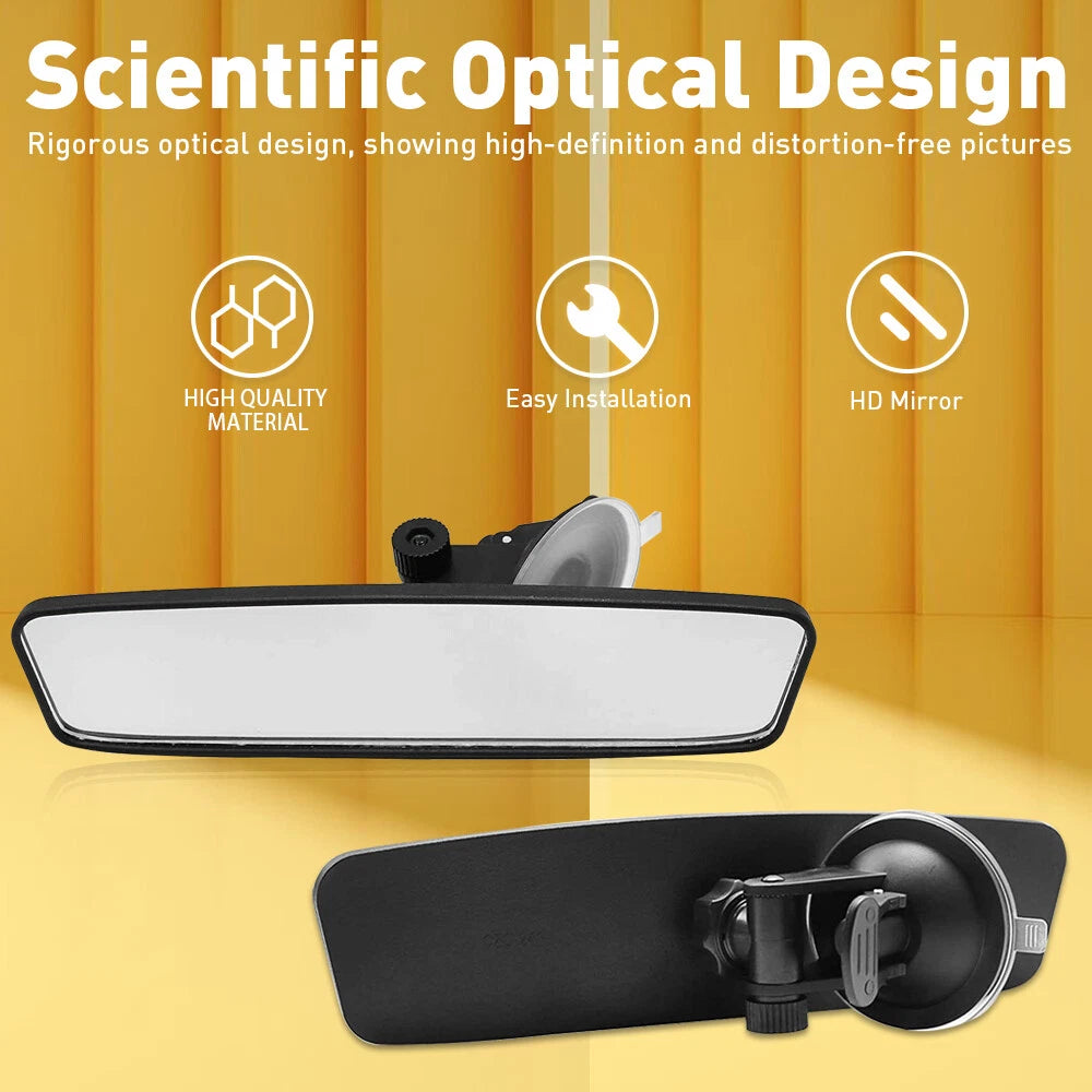 Universal Rear View Interior Suction Cup Mirror for Cars