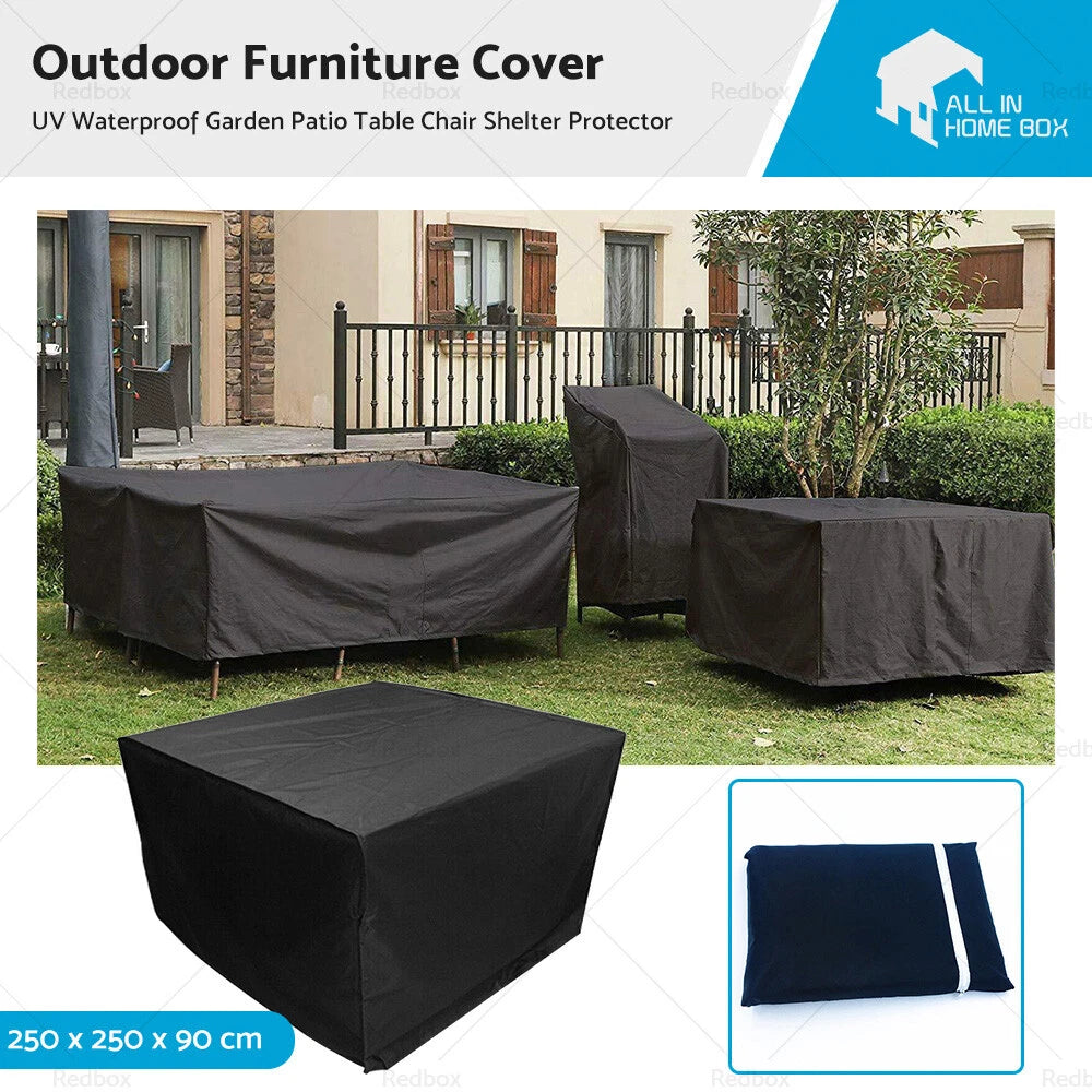 Waterproof Furniture Cover for Outdoor Patio Table Chair (270x180x89cm)