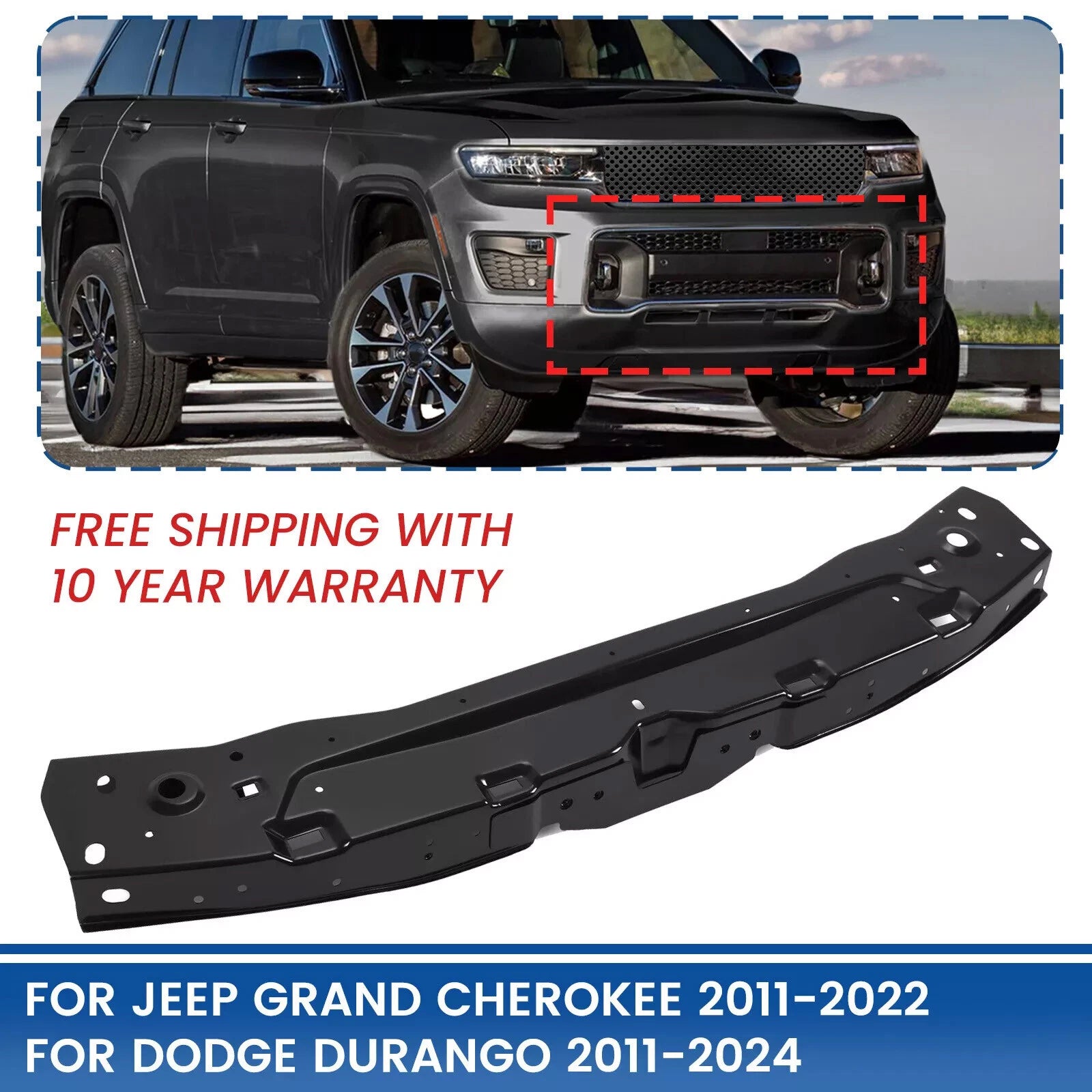 Radiator Support for Jeep Grand Cherokee (2011–2022) Upper Tie Bar #CH1225223