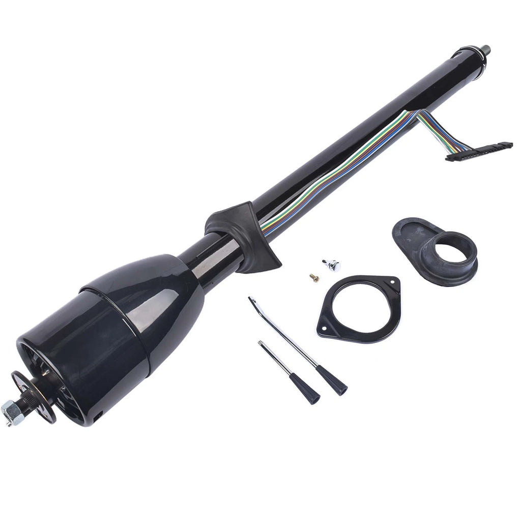 35" Black Finish Tilt Steering Column for Universal Fit (No Key)