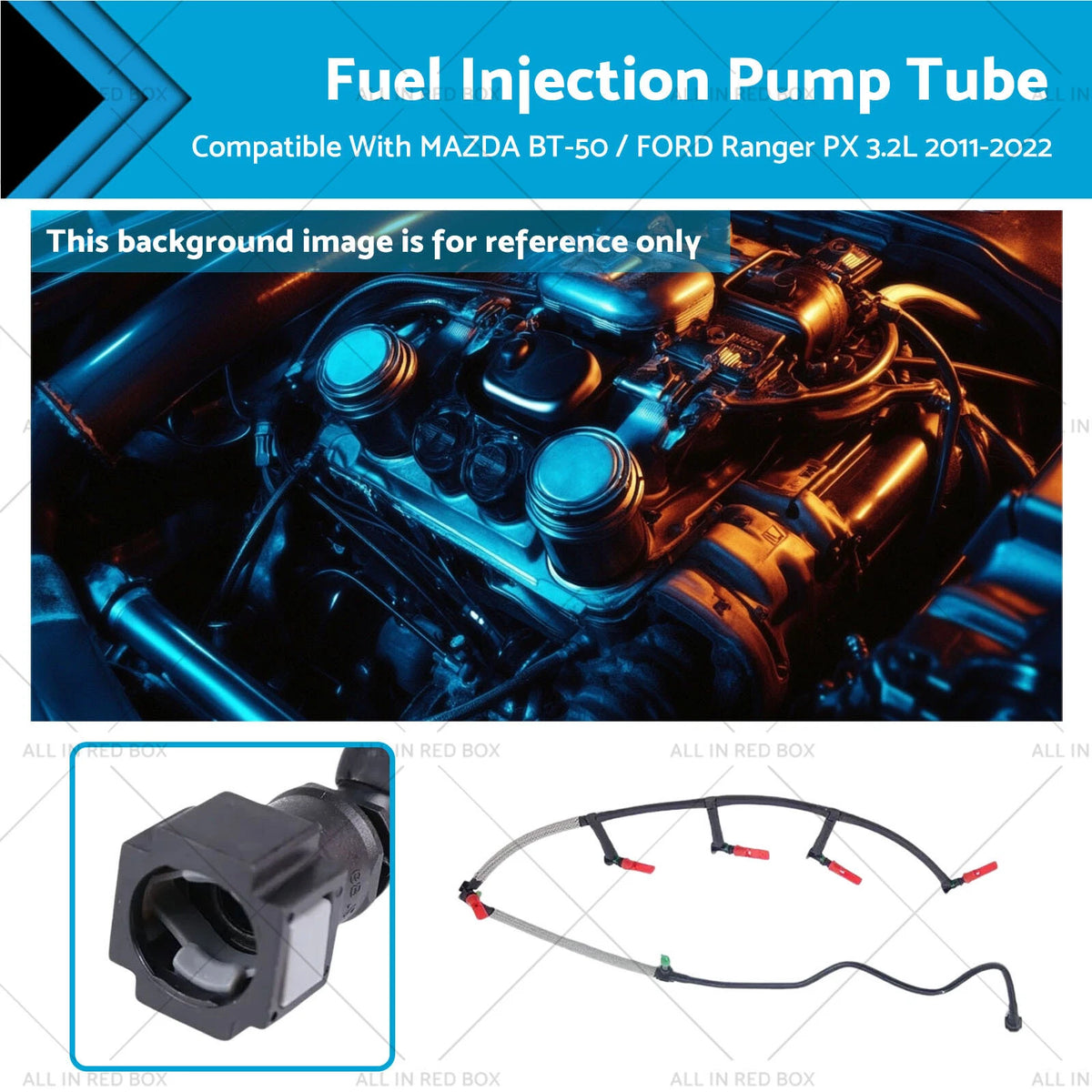 Fuel Injection Pump Tube for Ford Ranger PX, Mazda BT-50 (2011–2022)
