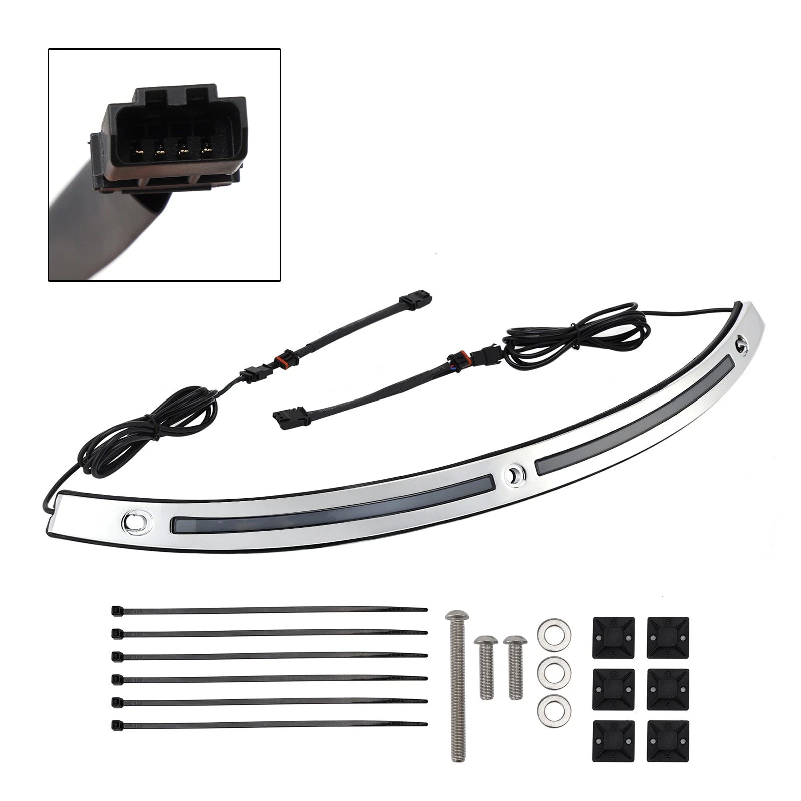 LED Running Turn Signal Light Windshield Trim for Electra Glide (2014–Present)