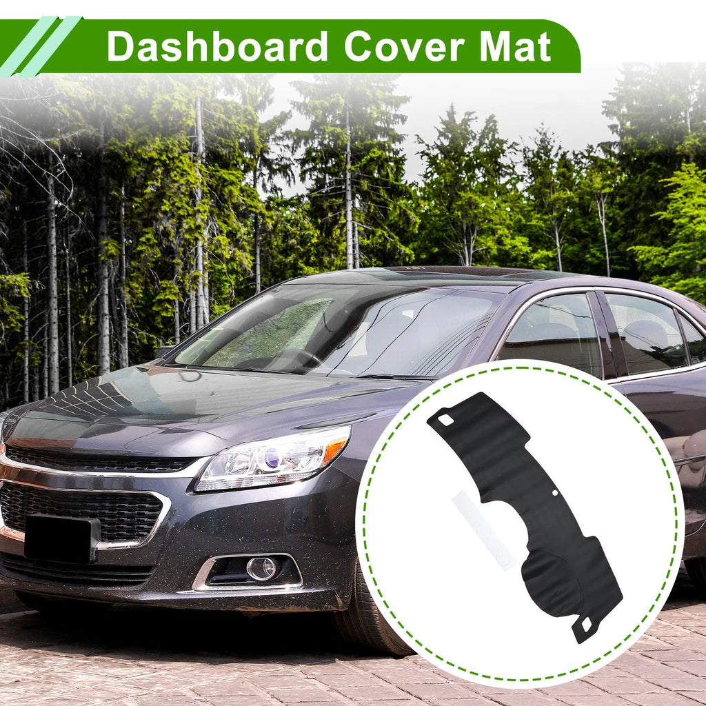 Dashboard Cover for Chevrolet Malibu (2012–2015) Dash Mat Carpet Black Red