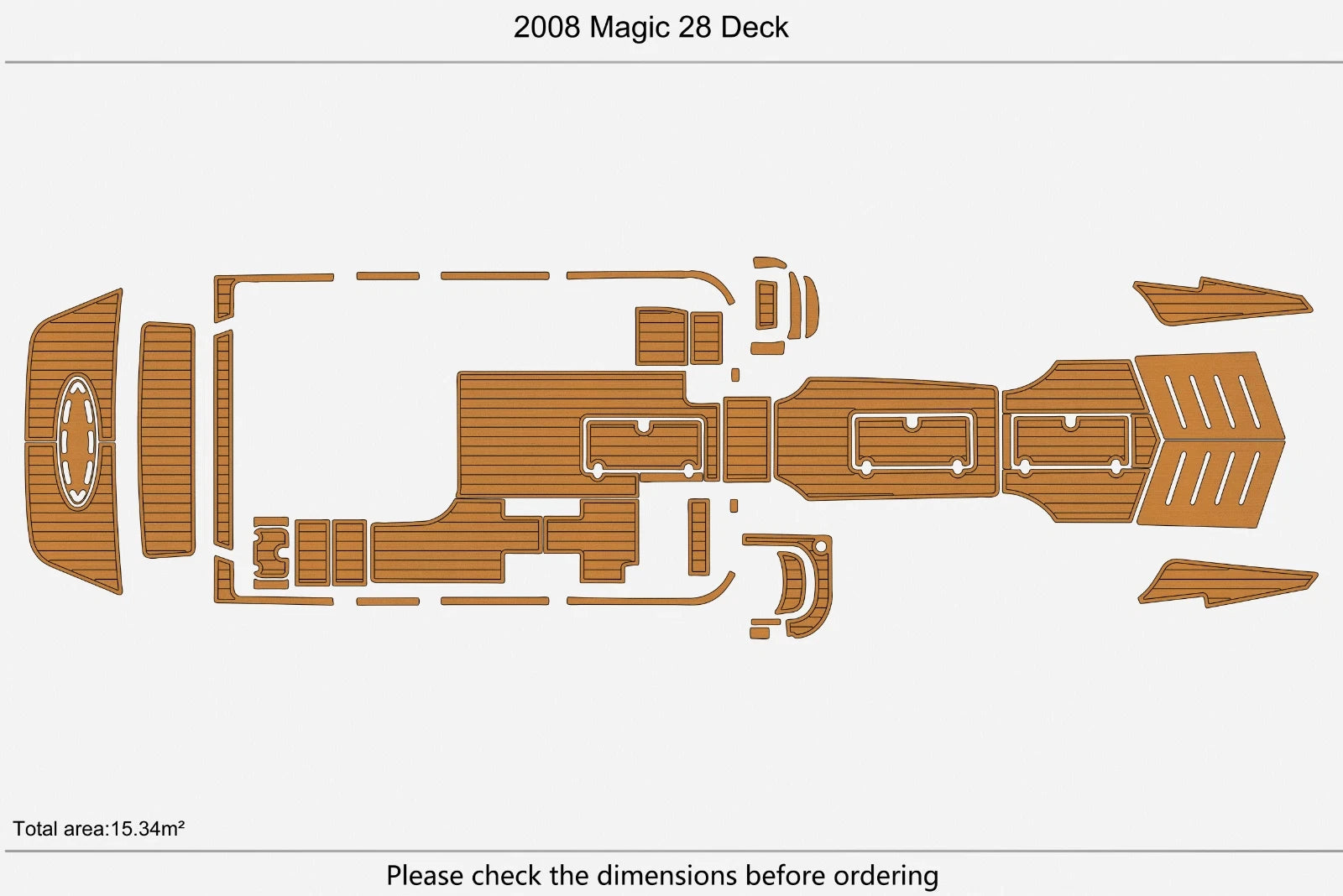 EVA Pad Foam Flooring Mat for Magic 28 Deck Swim Platform (2008)