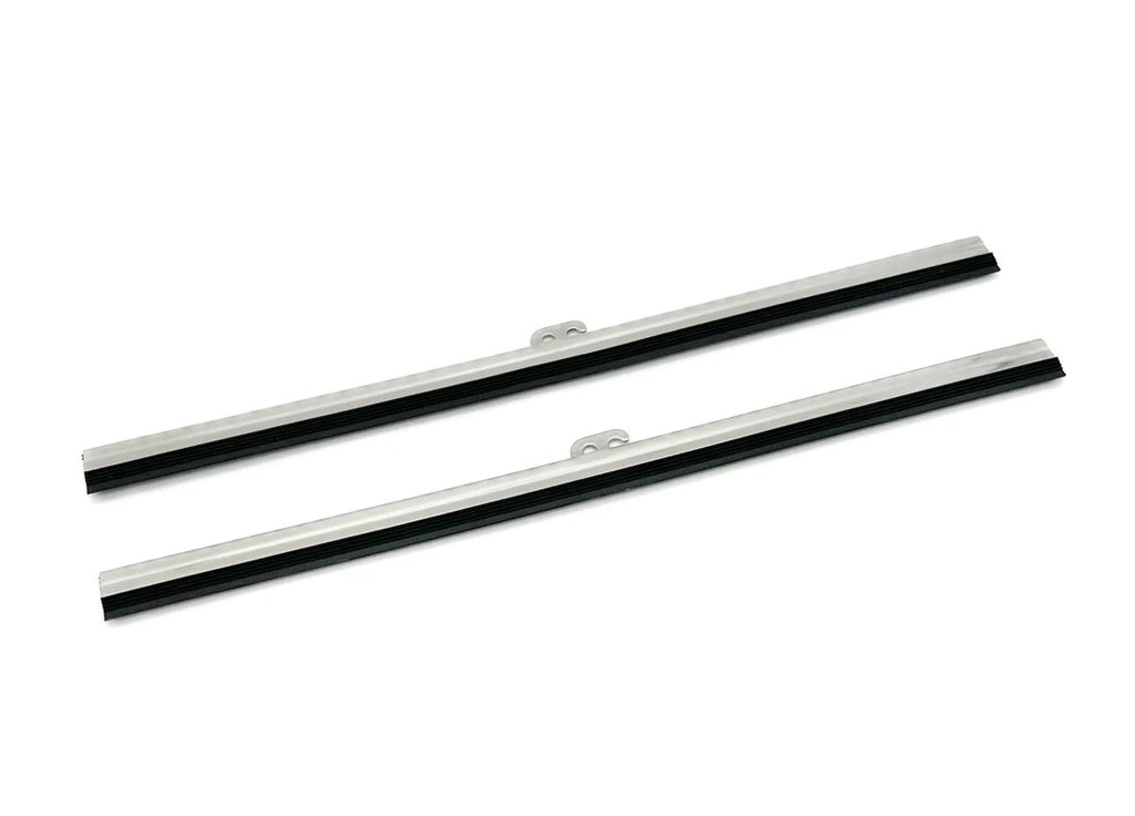 Windshield Wiper Blades Front Set Polished Stainless Hook Type for Car (8.25")