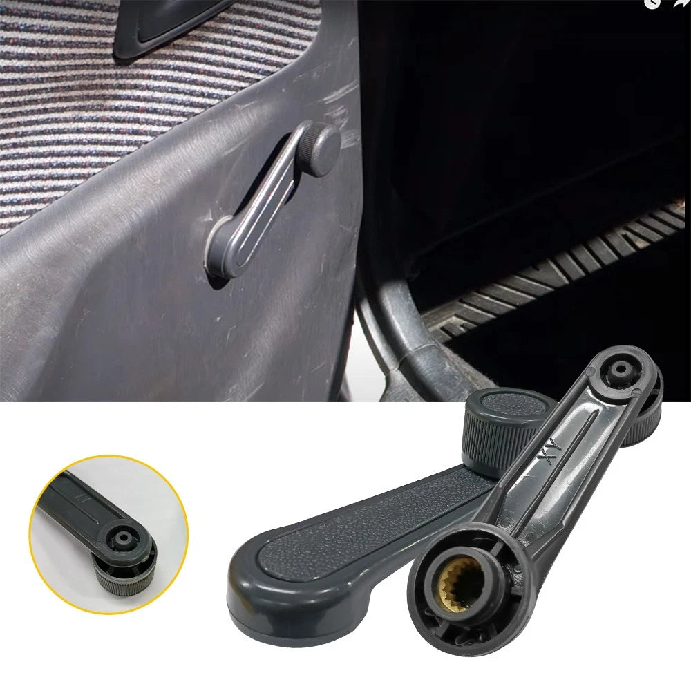 Pair Interior Window Crank Handle Gray for Toyota Corolla Tacoma T100 4Runner (1990–2002)