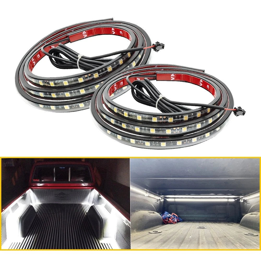 2X 60" White LED Cargo Bed Light Bar for Ford Pickup Truck (PY)