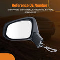 Driver Side Mirror for Toyota RAV4 (2019–2025) Power Black 3Pin TO1320387