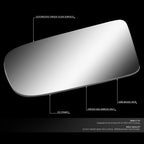 Left Side Rear View Mirror Glass for Ford Mustang (1987–1993)