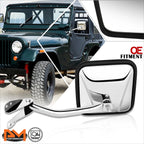 OE Style Manual Side Rear View Door Mirror Left for Jeep CJ3/CJ5/CJ6/CJ7 (1960–1986)