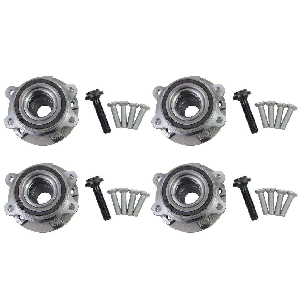 Set of 4 Wheel Hub Bearing Kit for Audi A4 A6 A7 A8 Q5 S5 S6 S7 SQ5 (2008–2018)