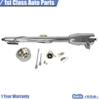 32" Chrome Stainless Steering Column for GM Manual Floor Shift 