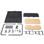 Rear Flip Seat Kit with Tan Cushions for EZGO TXT Golf Cart (1994–Present)