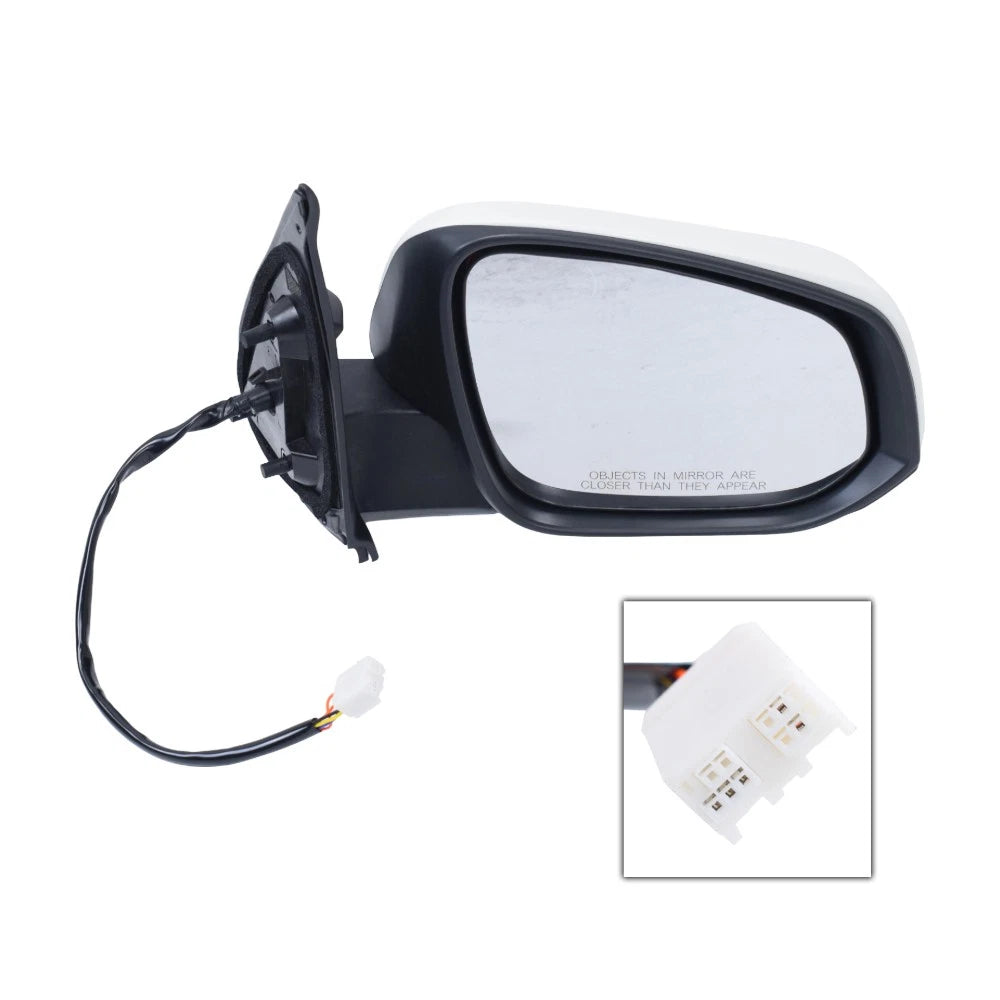 Heated White Mirror for Toyota Tacoma (2016–2023) Right Passenger Side
