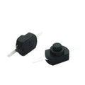 10X On Off Latching Switch DC 250V 1A 30V Black Silver Button