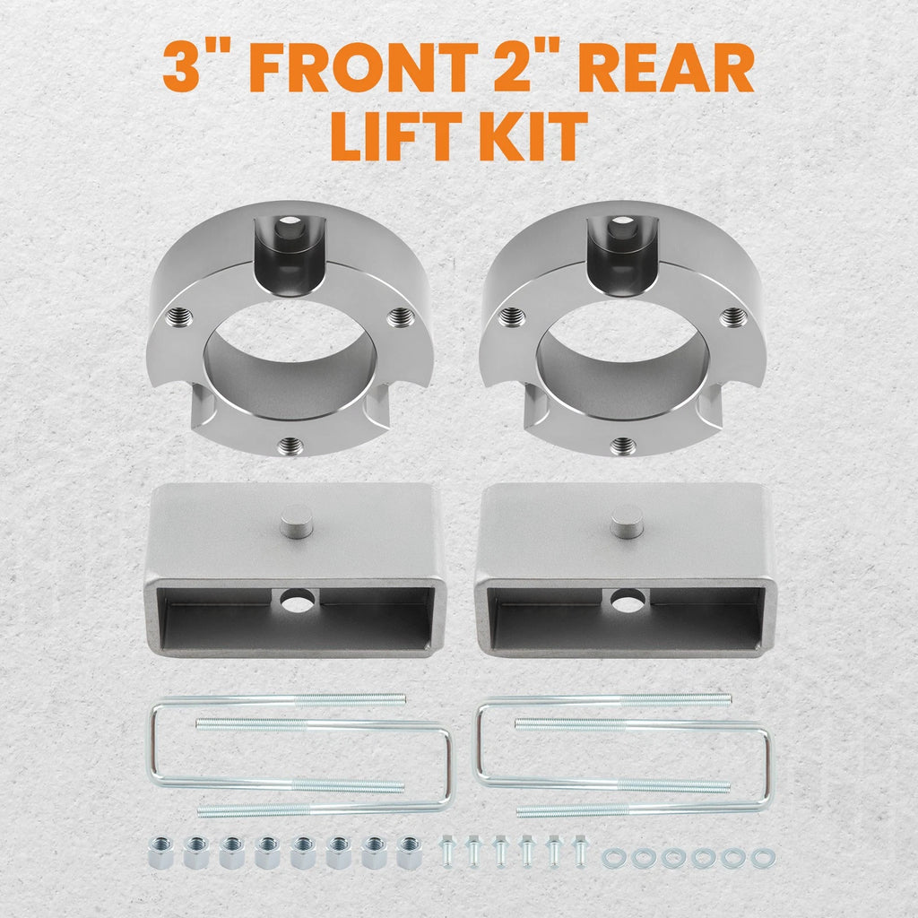3" Front & 2" Rear Leveling Lift Kit for Toyota Tacoma (1995–2004)
