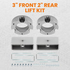 3" Front & 2" Rear Leveling Lift Kit for Toyota Tacoma (1995–2004)